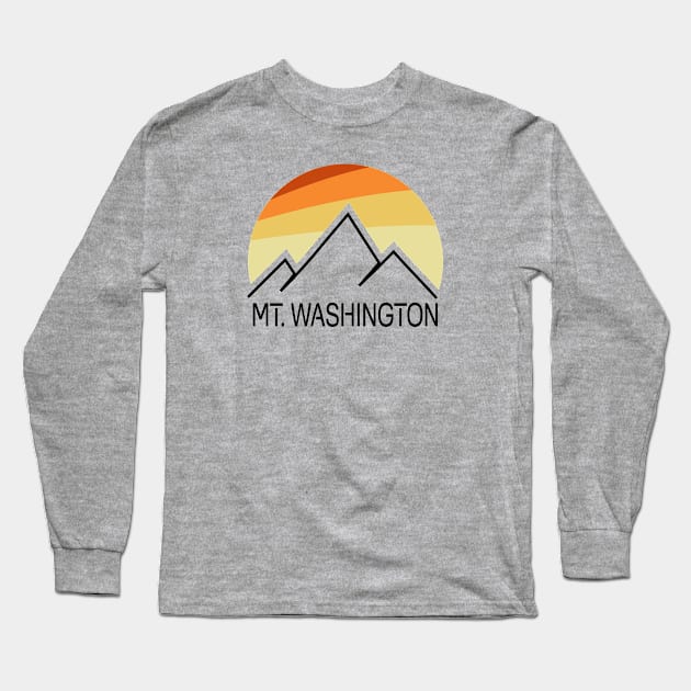 Mt. Washington Retro Long Sleeve T-Shirt by esskay1000